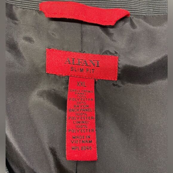 Alfani Slim Fit Men's Black Pin Striped Vest Size XXL - Picture 8 of 11